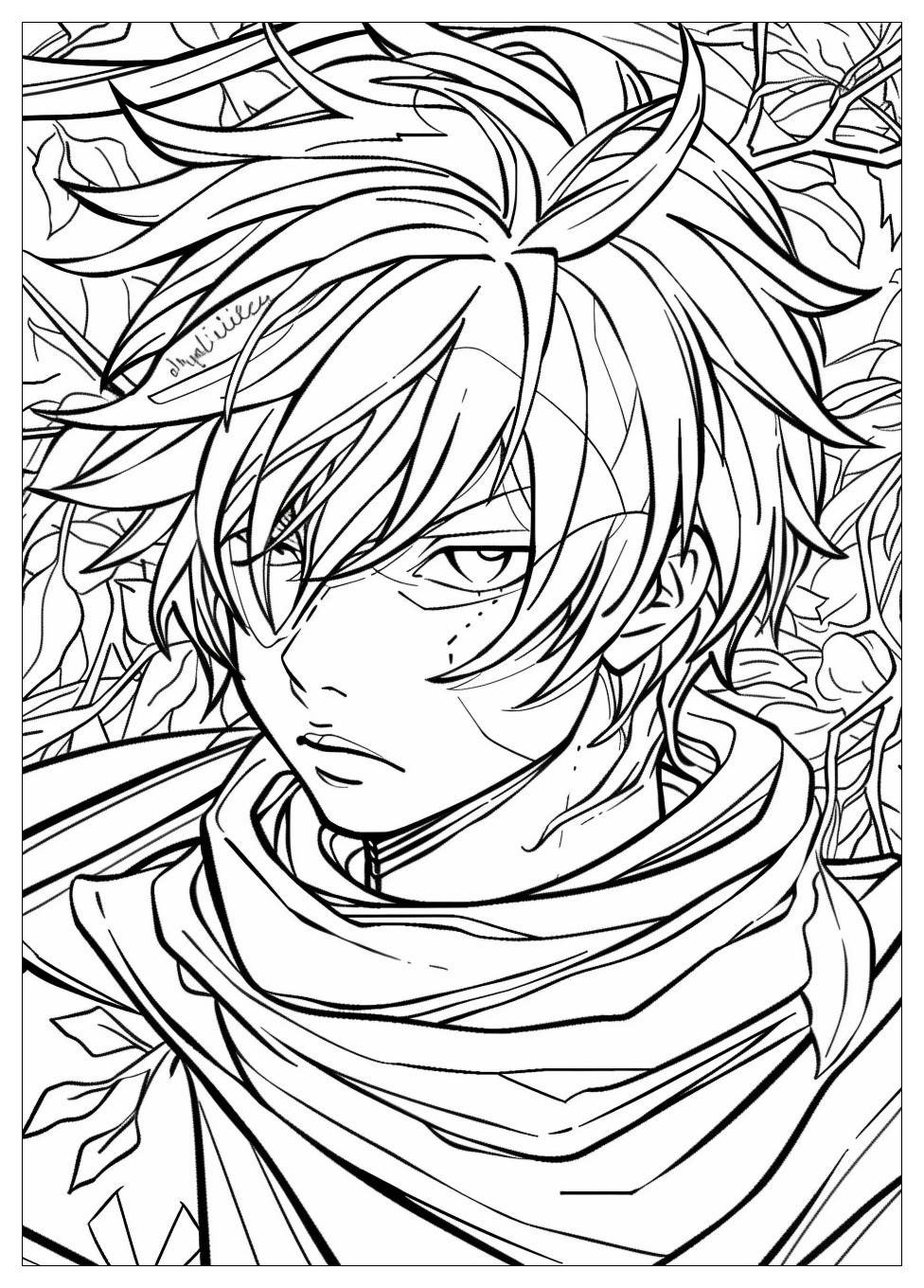 Anime Guy Coloring Pages-19