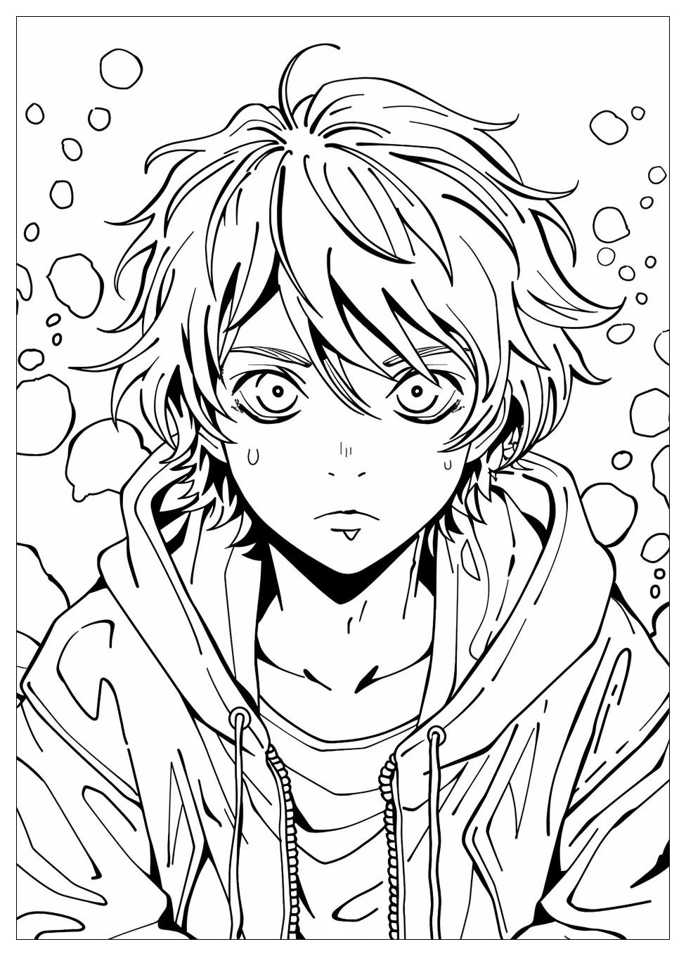 Anime Guy Coloring Pages-2