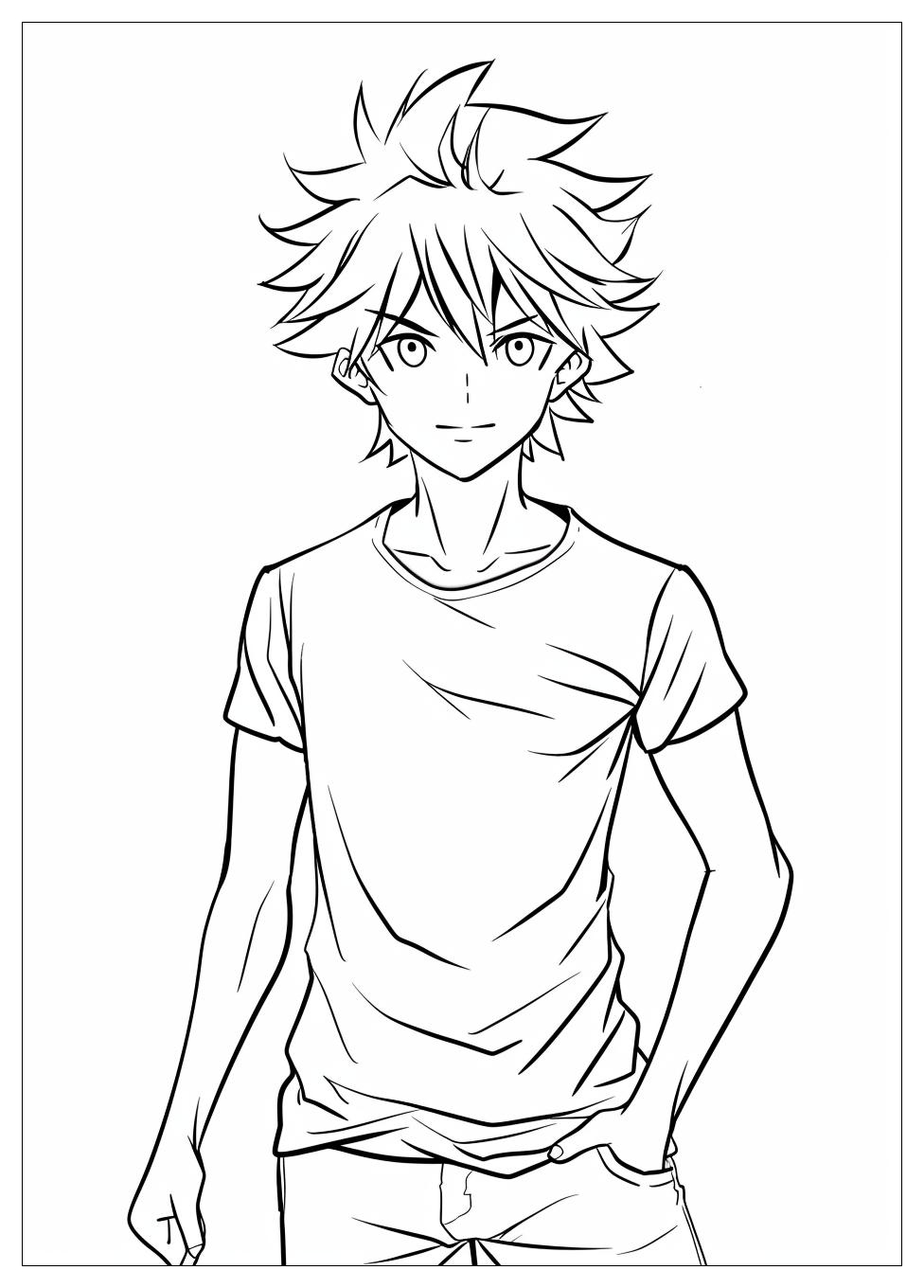 Anime Guy Coloring Pages-4