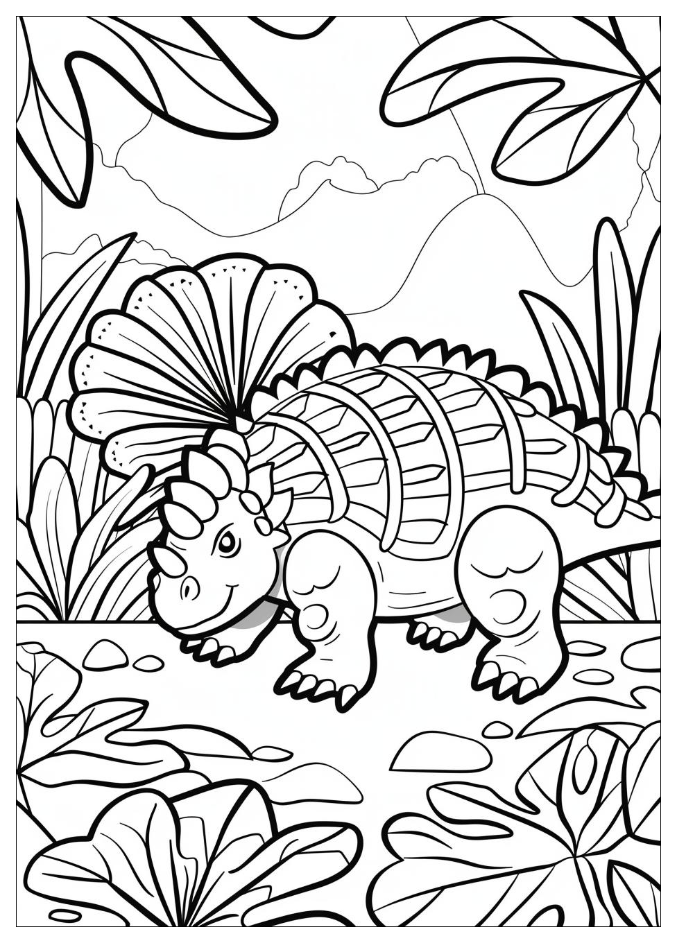 Ankylosaurus Coloring Pages-1