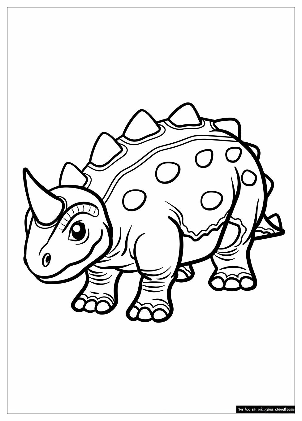 Ankylosaurus Coloring Pages-10