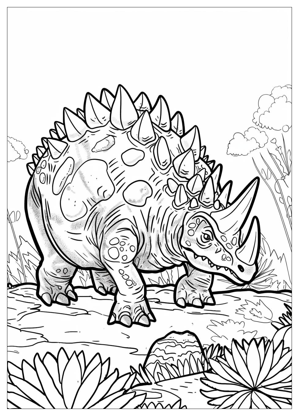 Ankylosaurus Coloring Pages-11