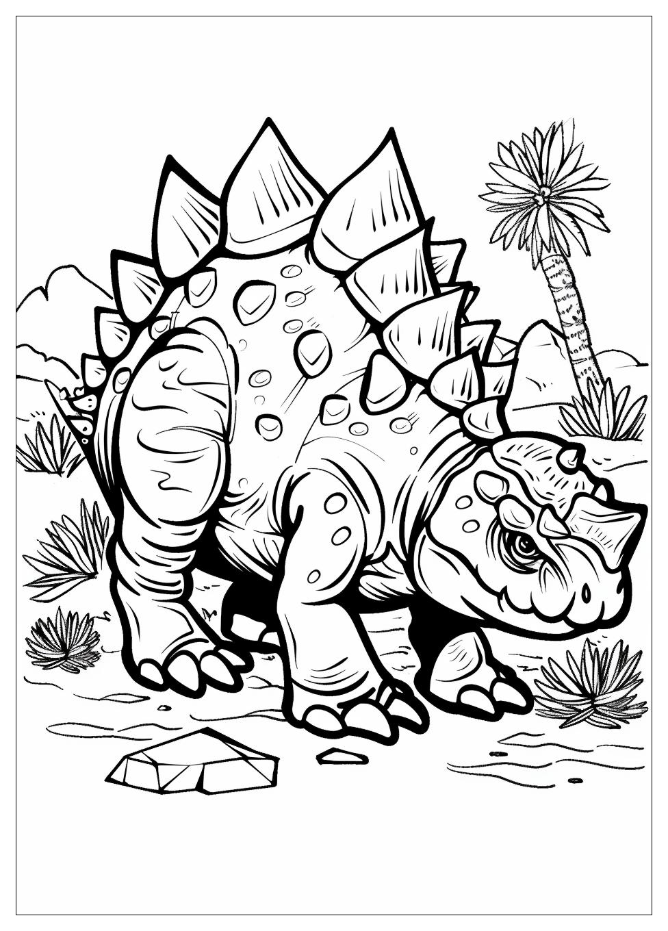 Ankylosaurus Coloring Pages-12