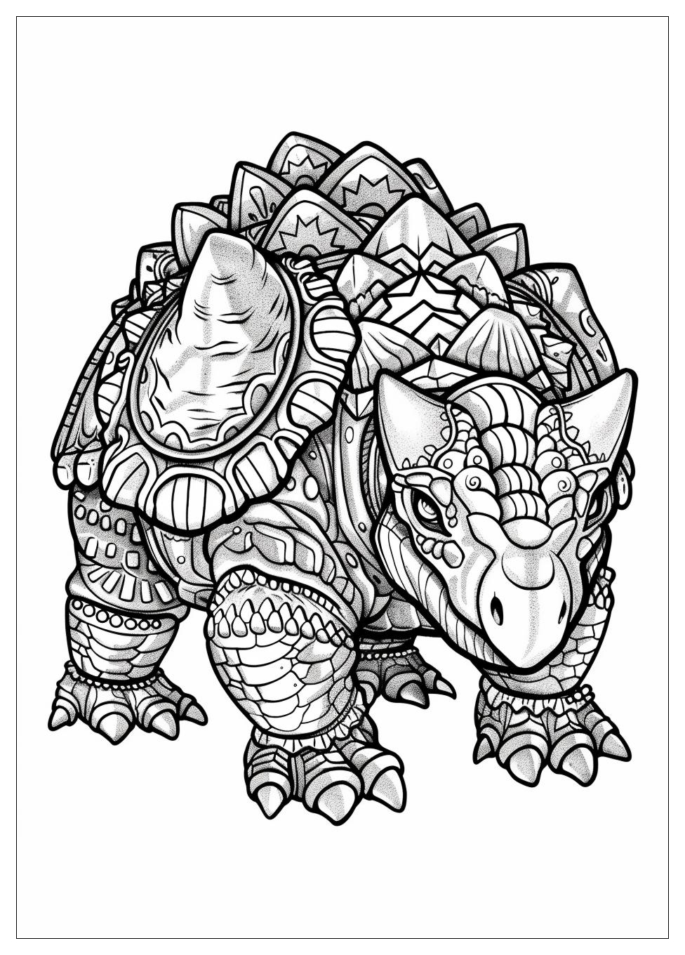 Ankylosaurus Coloring Pages-14