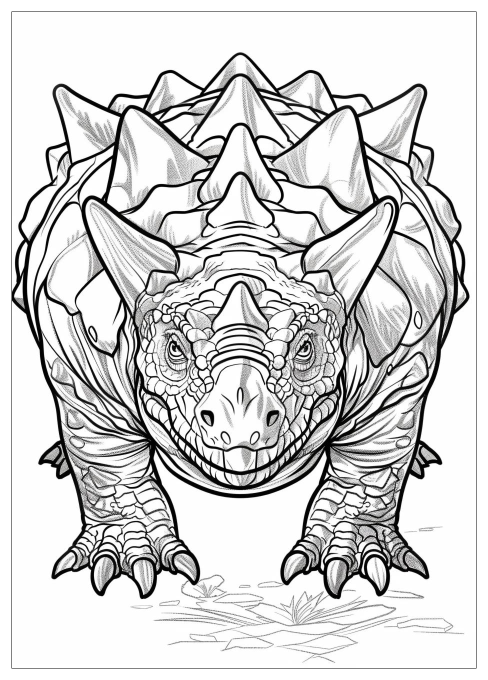 Ankylosaurus Coloring Pages-18