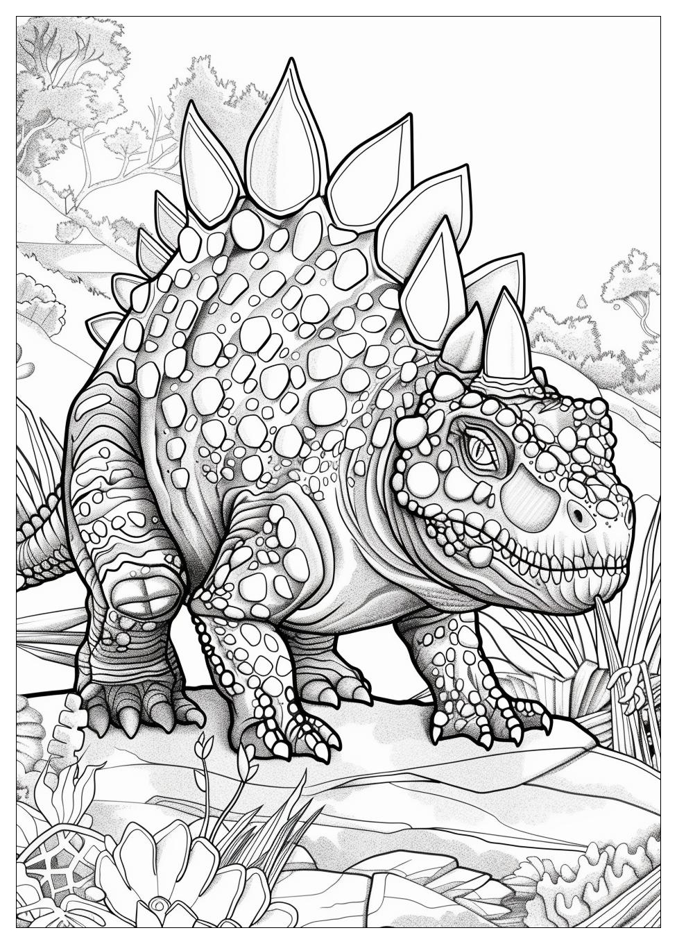 Ankylosaurus Coloring Pages-19