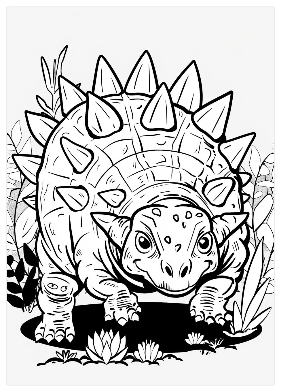 Ankylosaurus Coloring Pages-2