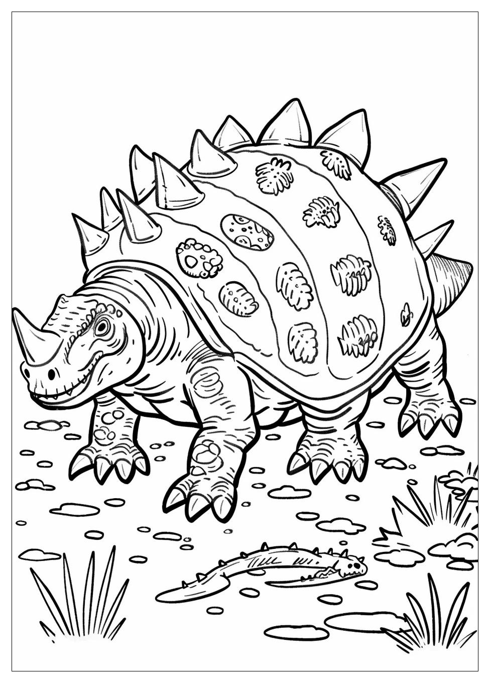 Ankylosaurus Coloring Pages-3