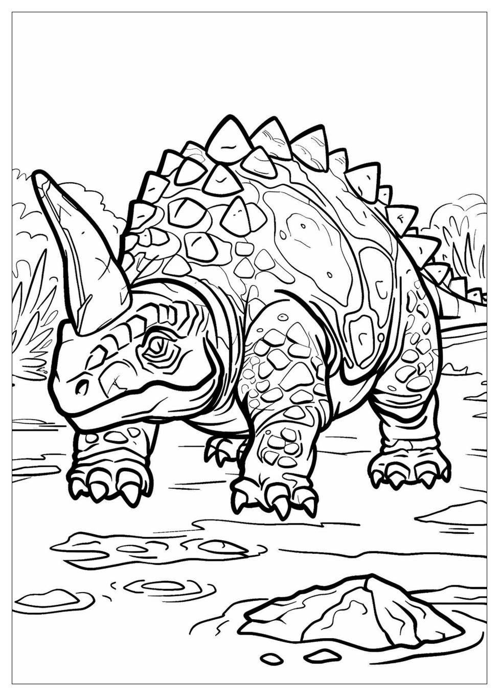 Ankylosaurus Coloring Pages-4