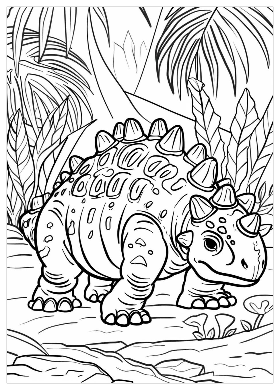 Ankylosaurus Coloring Pages-6