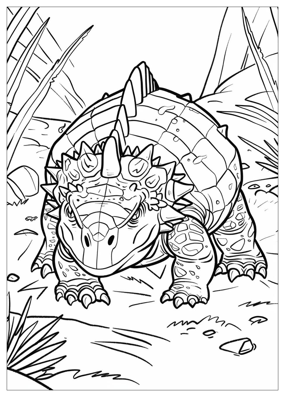 Ankylosaurus Coloring Pages-7