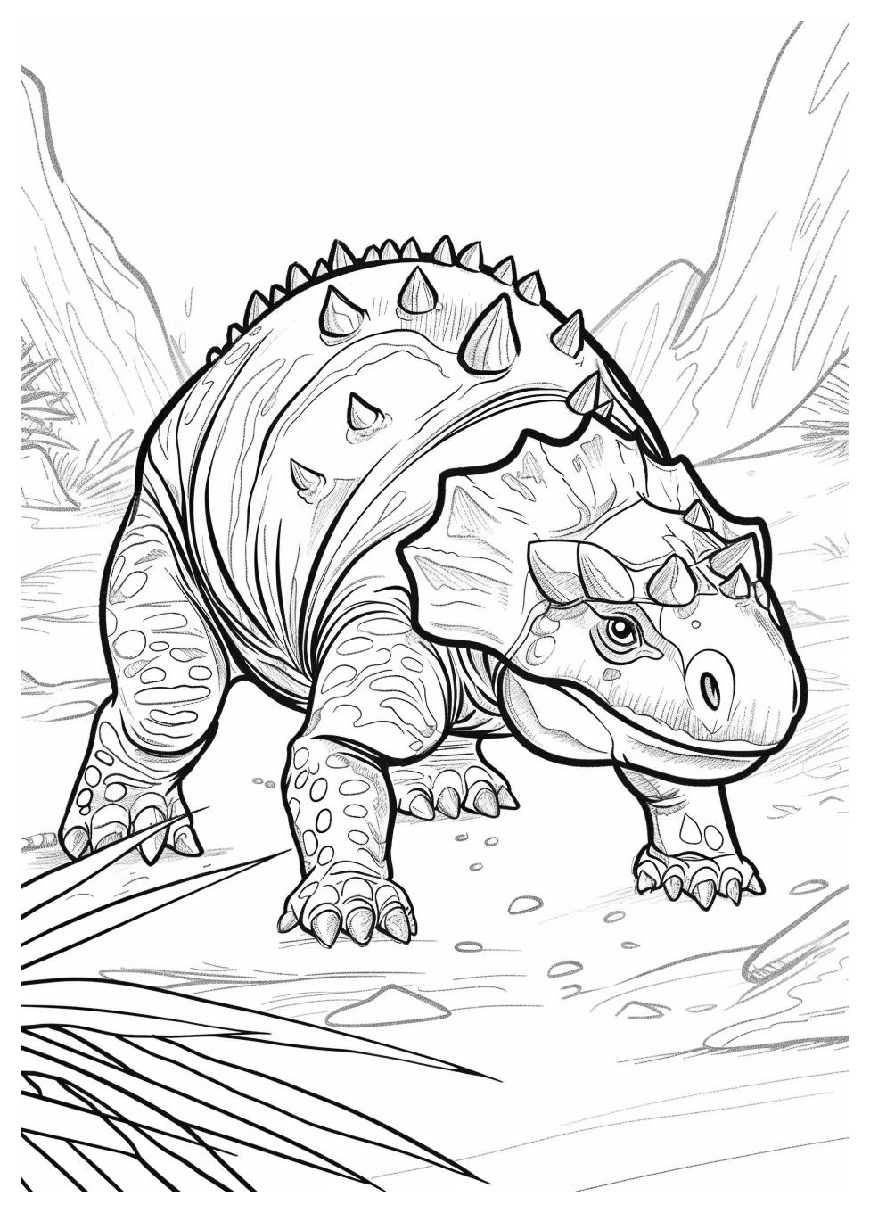 Ankylosaurus Coloring Pages-8