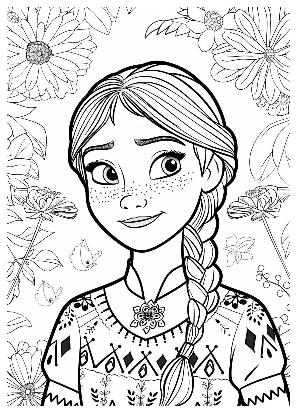 Anna Coloring Pages-11