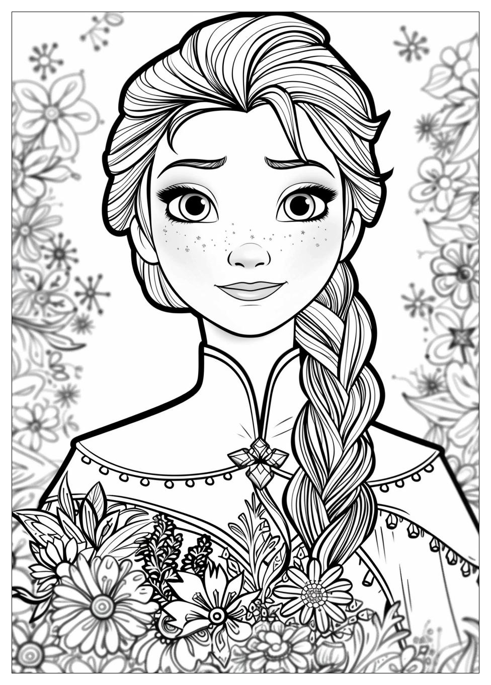 Anna Coloring Pages-18