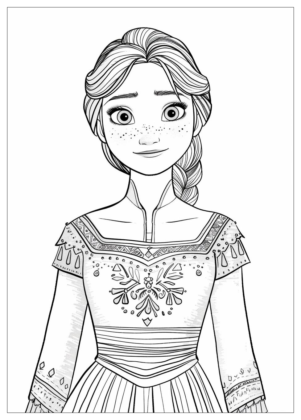 Anna Coloring Pages-5