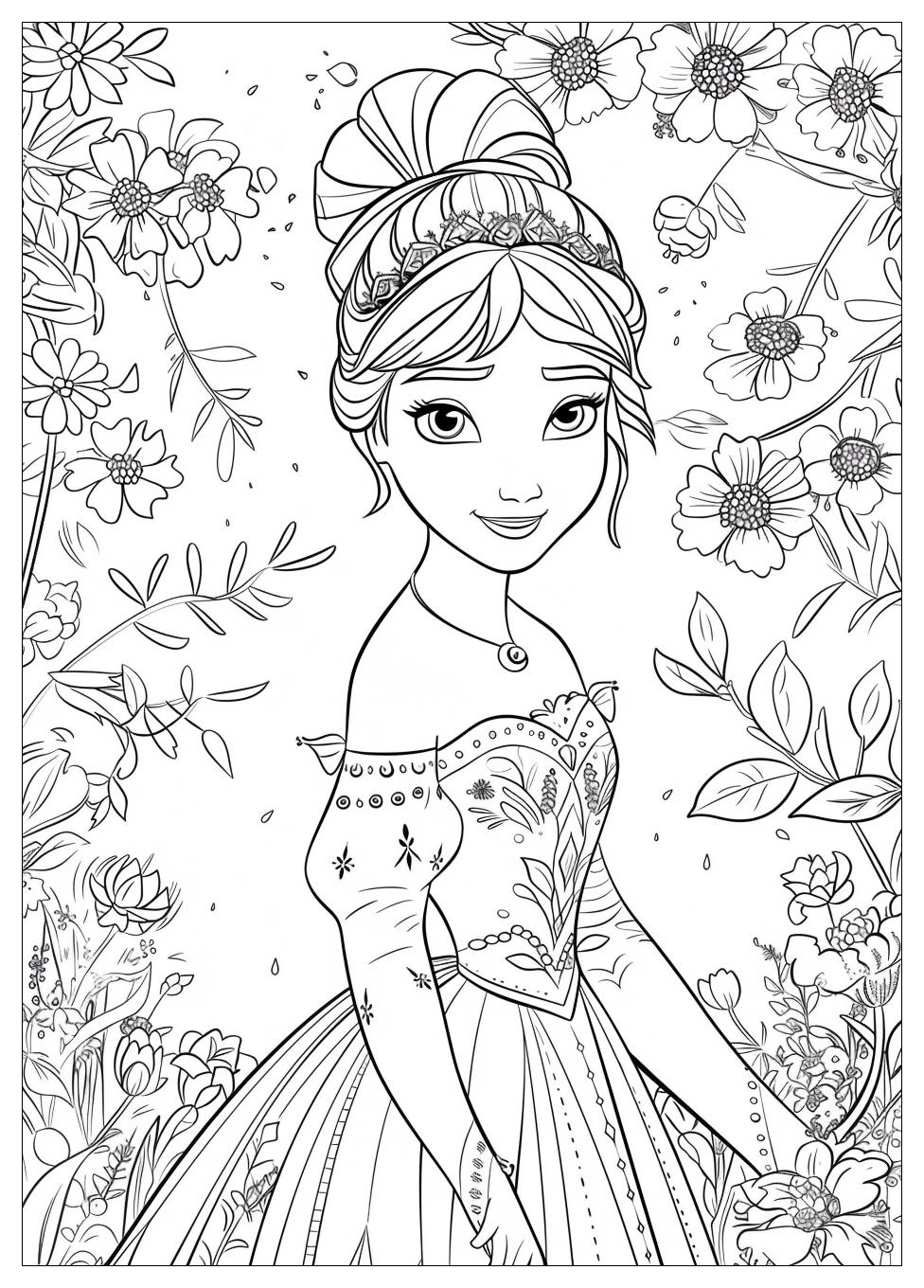 Anna Coloring Pages-9