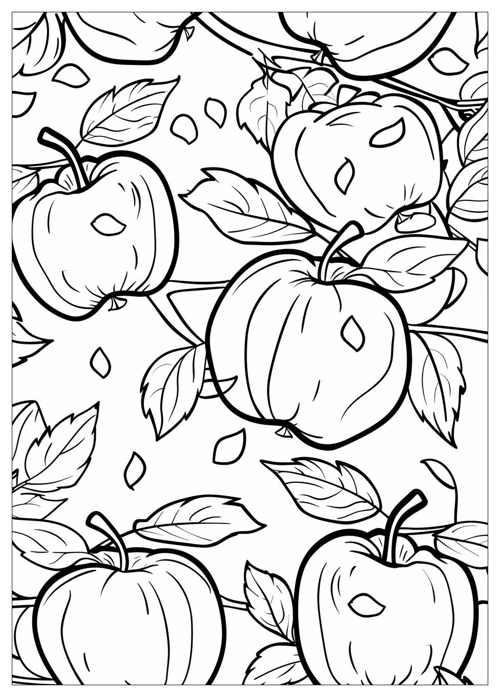 Apple Coloring Pages-10