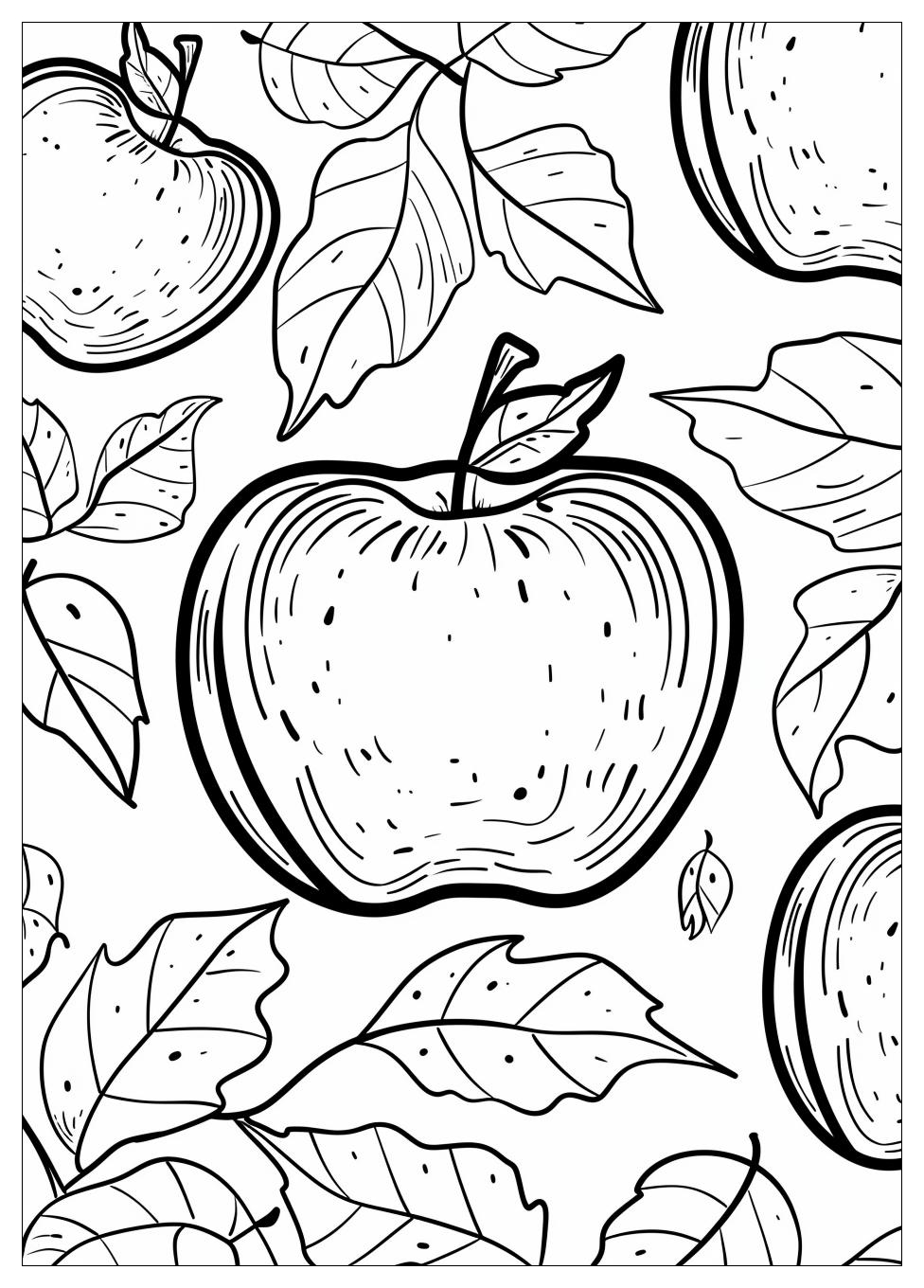 Apple Coloring Pages-11