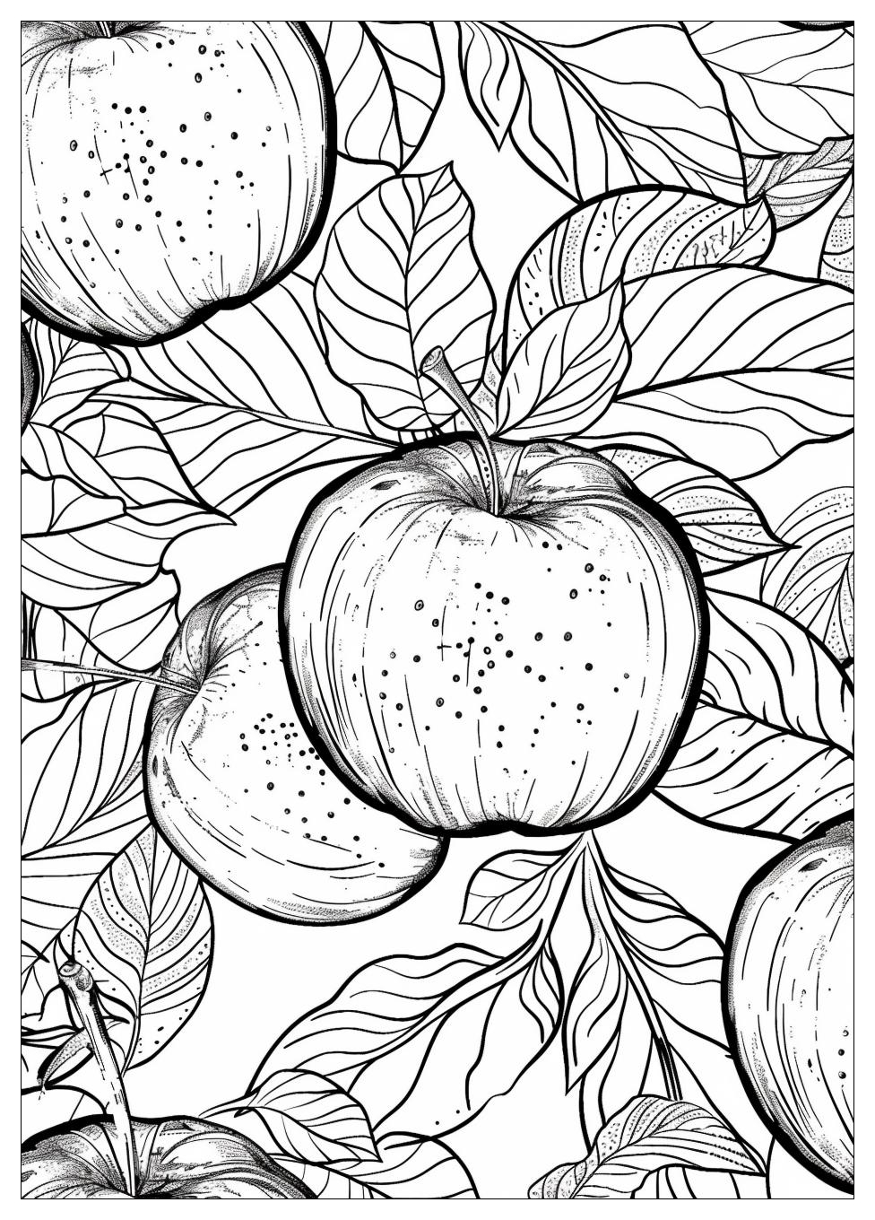 Apple Coloring Pages-13