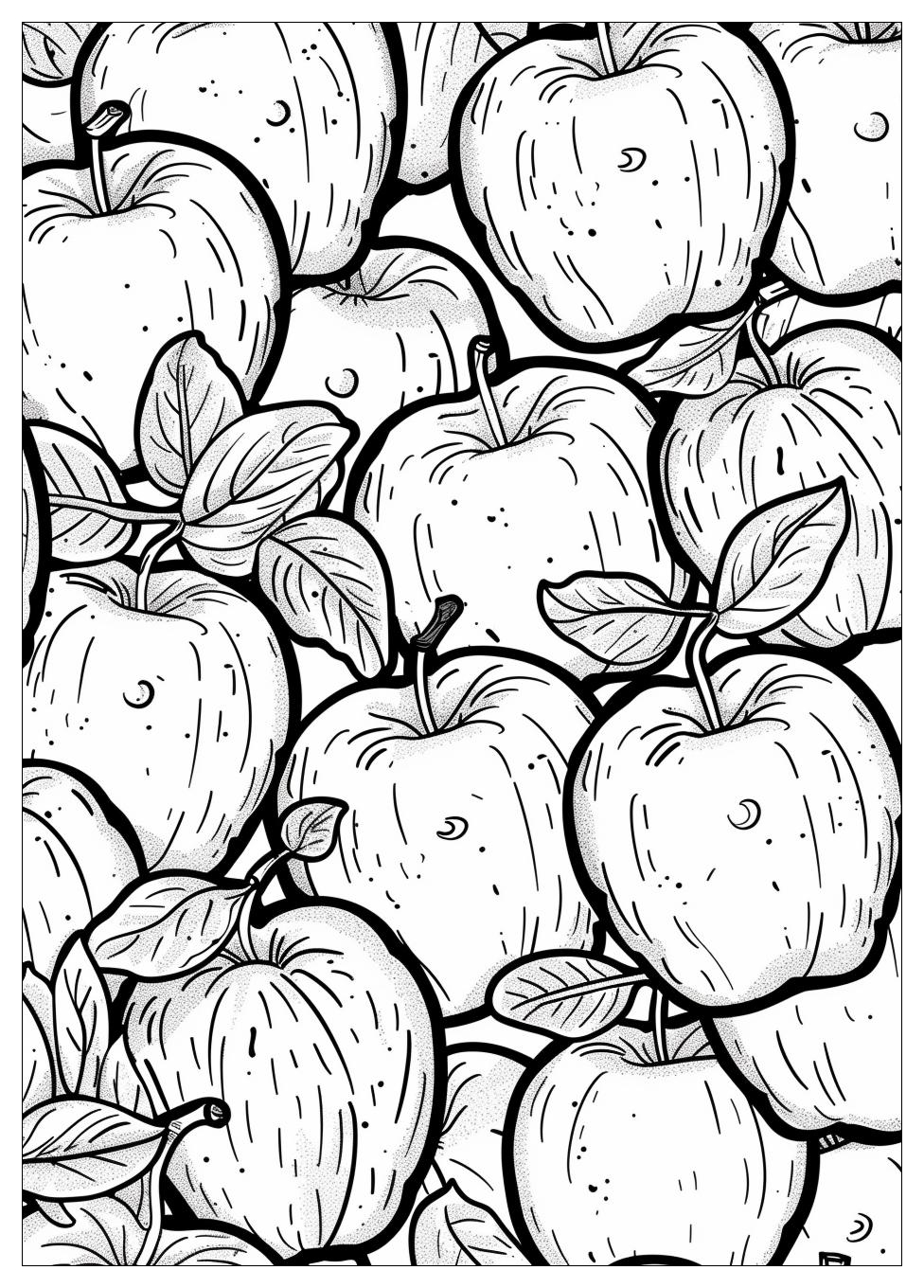 Apple Coloring Pages-14