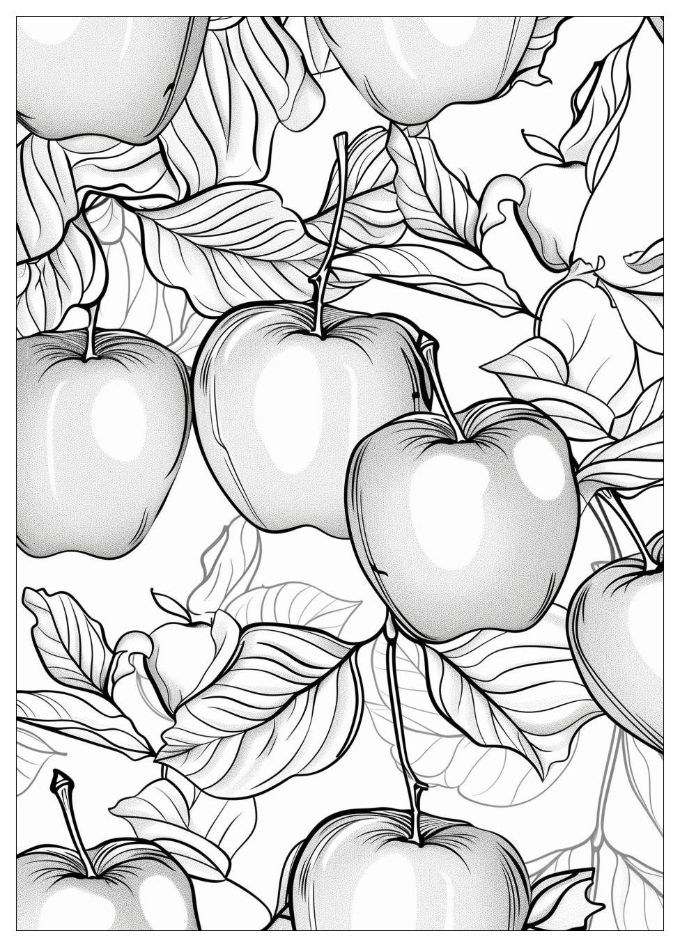 Apple Coloring Pages-15