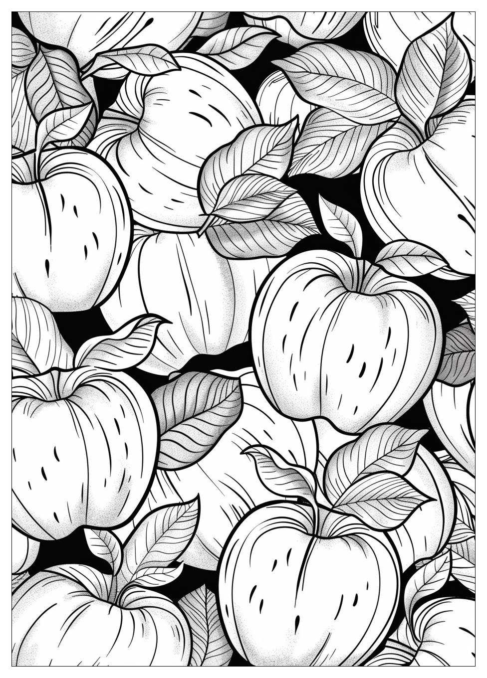 Apple Coloring Pages-17