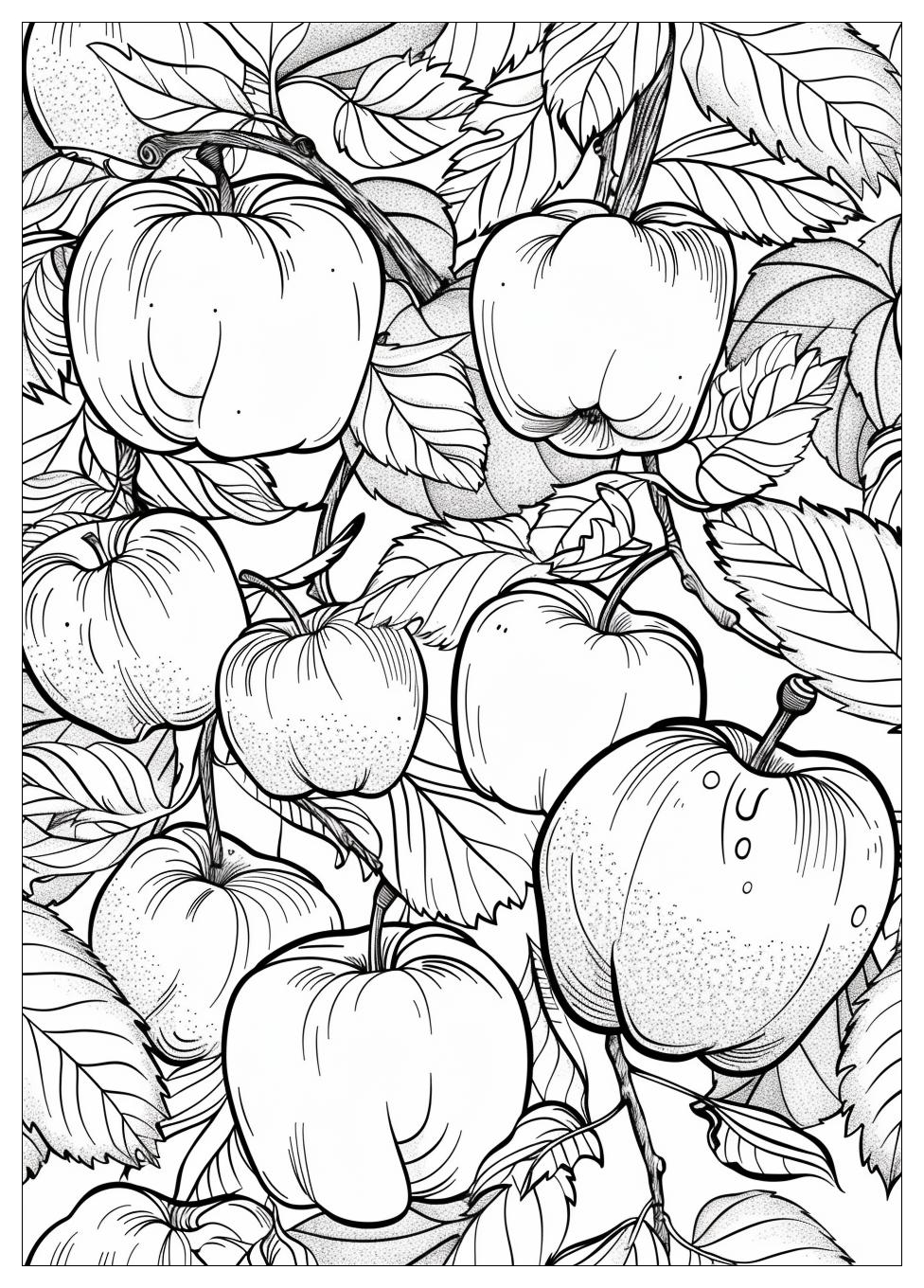 Apple Coloring Pages-18