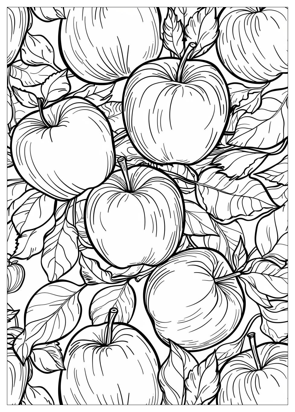 Apple Coloring Pages-19