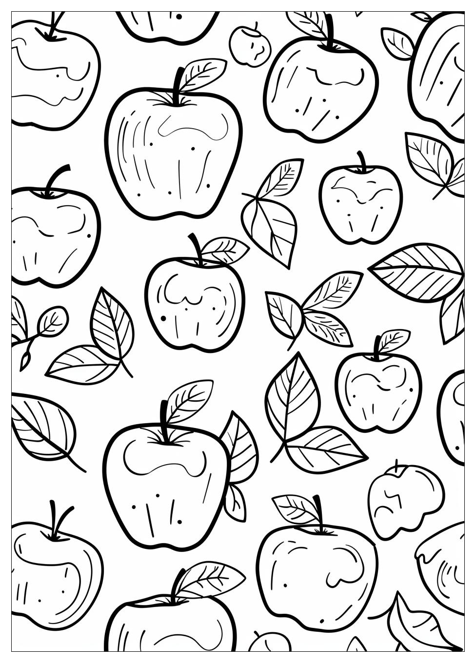 Apple Coloring Pages-2