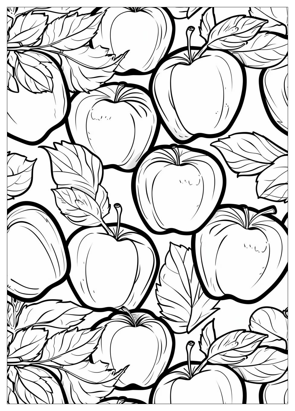 Apple Coloring Pages-3