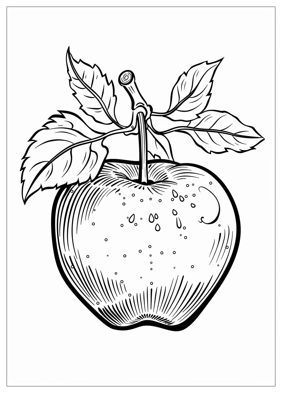 Apple Coloring Pages-4