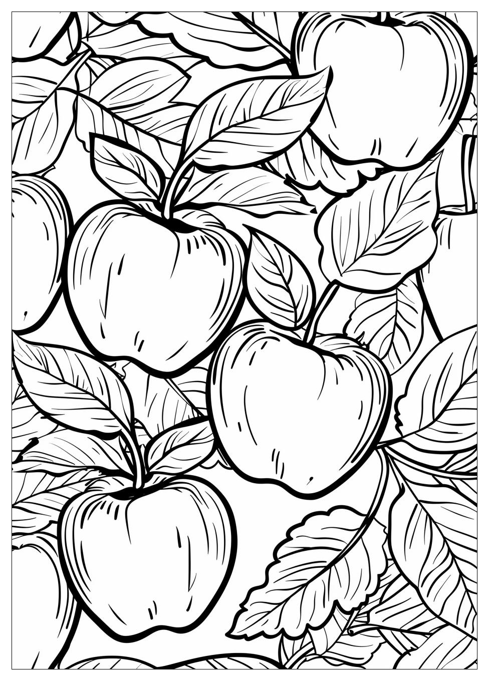 Apple Coloring Pages-5