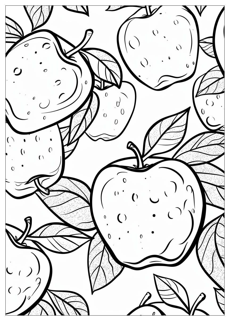 Apple Coloring Pages-6