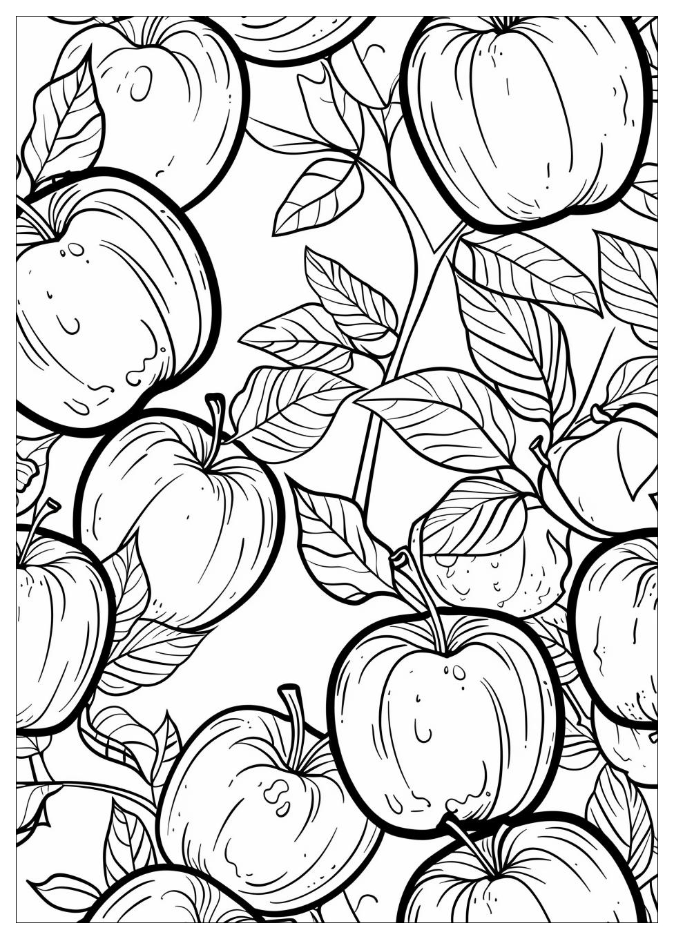 Apple Coloring Pages-7