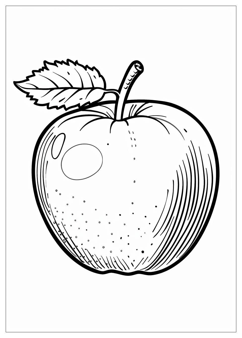 Apple Coloring Pages-8