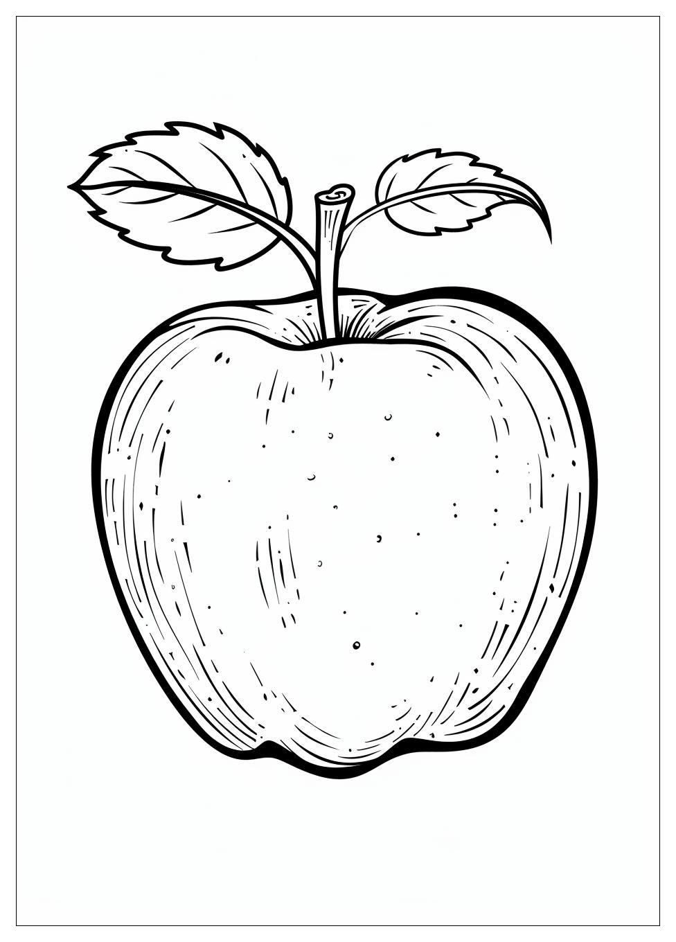 Apple Coloring Pages-9