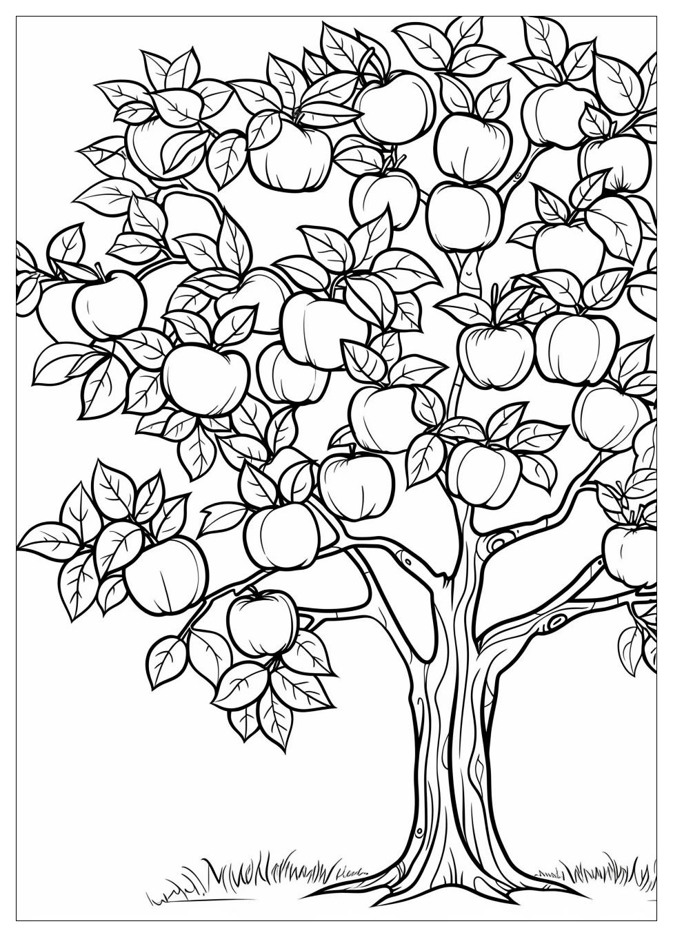 Apple Tree Coloring Pages-10