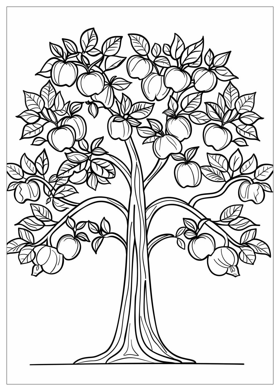 Apple Tree Coloring Pages-12