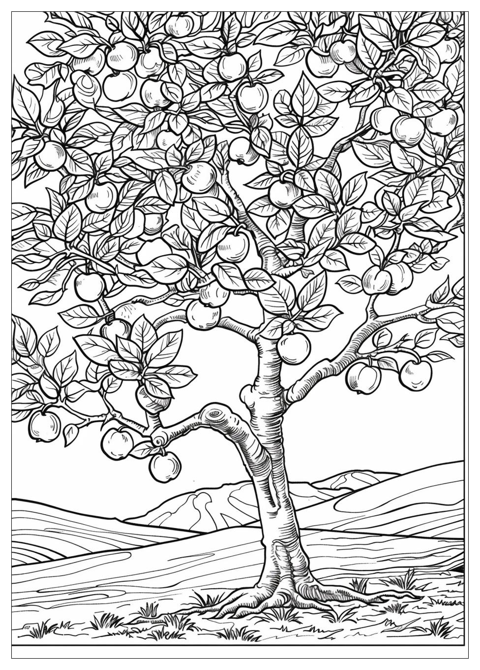 Apple Tree Coloring Pages-13