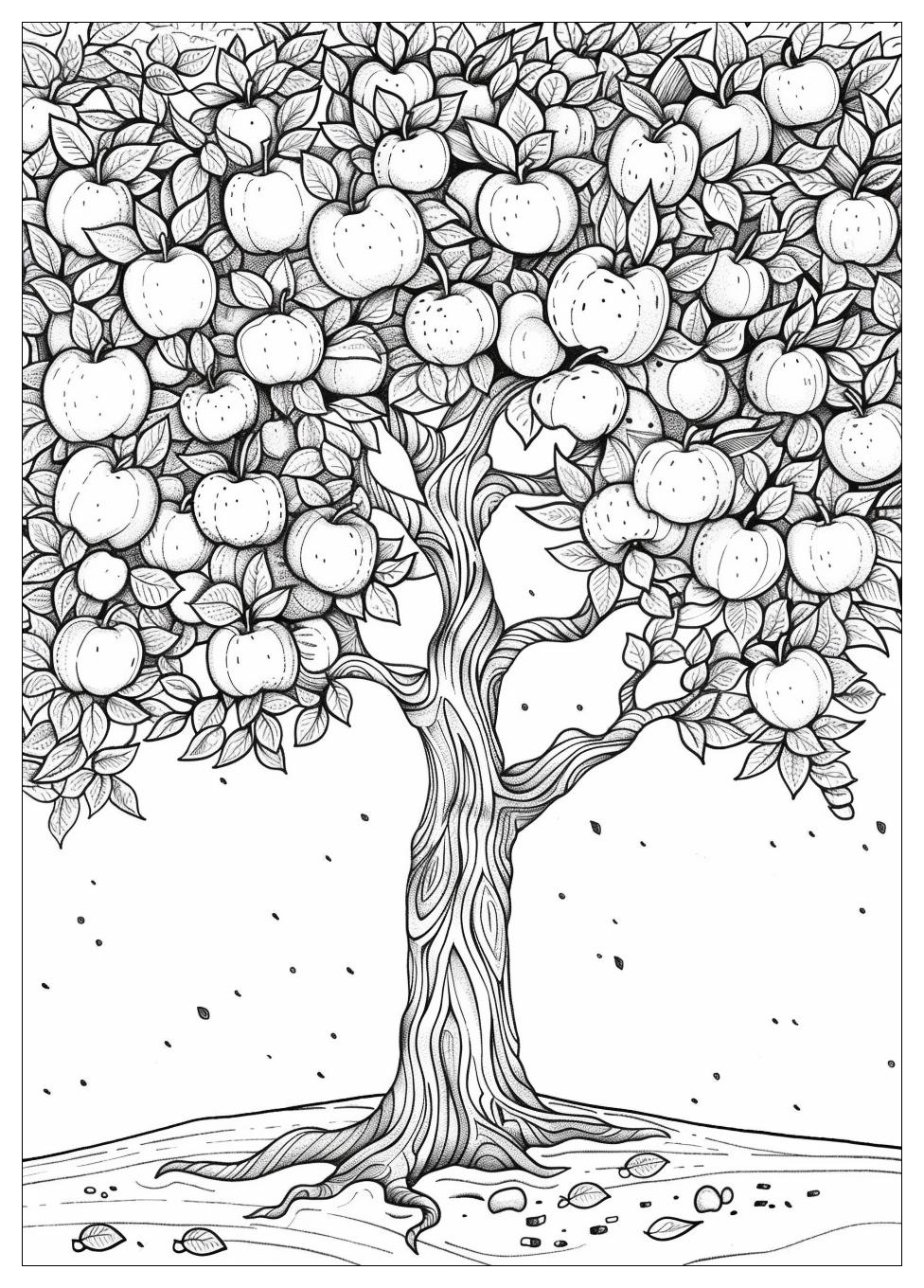 Apple Tree Coloring Pages-15