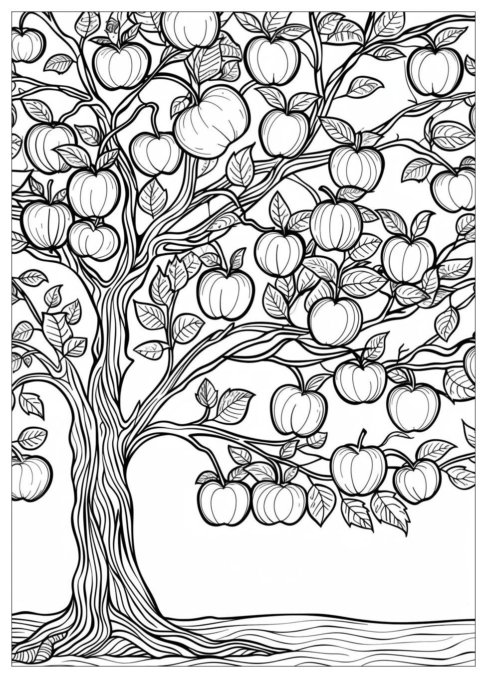 Apple Tree Coloring Pages-17