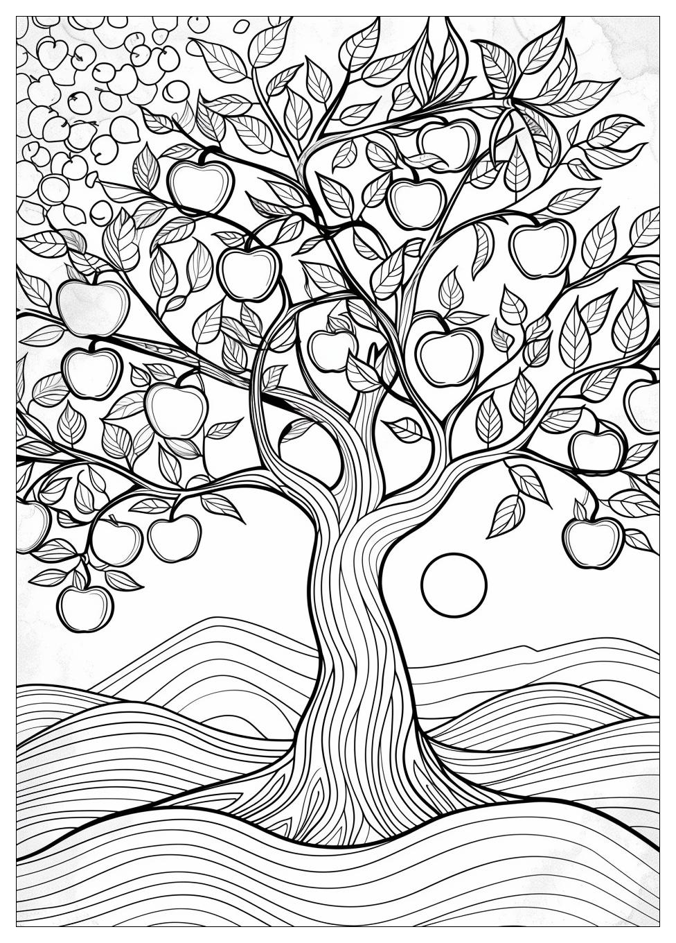 Apple Tree Coloring Pages-18