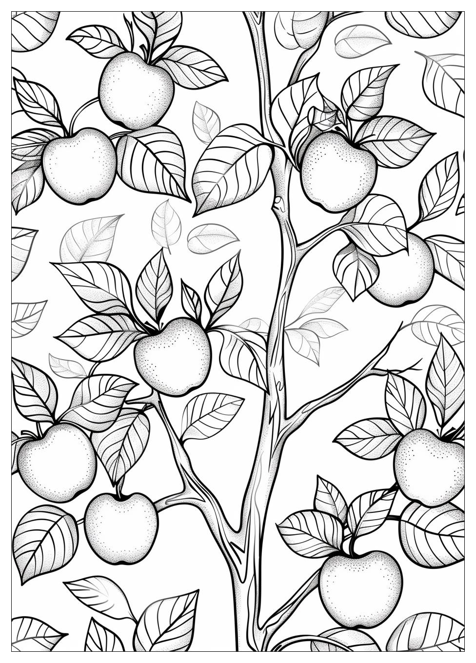 Apple Tree Coloring Pages-19