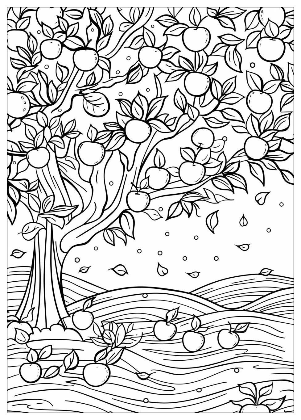 Apple Tree Coloring Pages-2