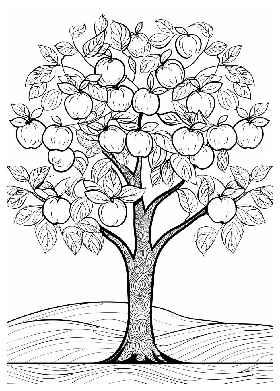 Apple Tree Coloring Pages-20