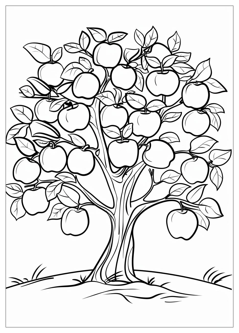 Apple Tree Coloring Pages-6