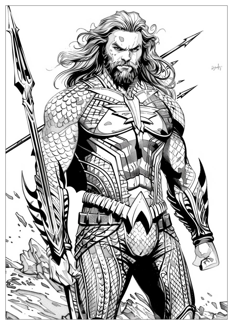 Aquaman Coloring Pages-16