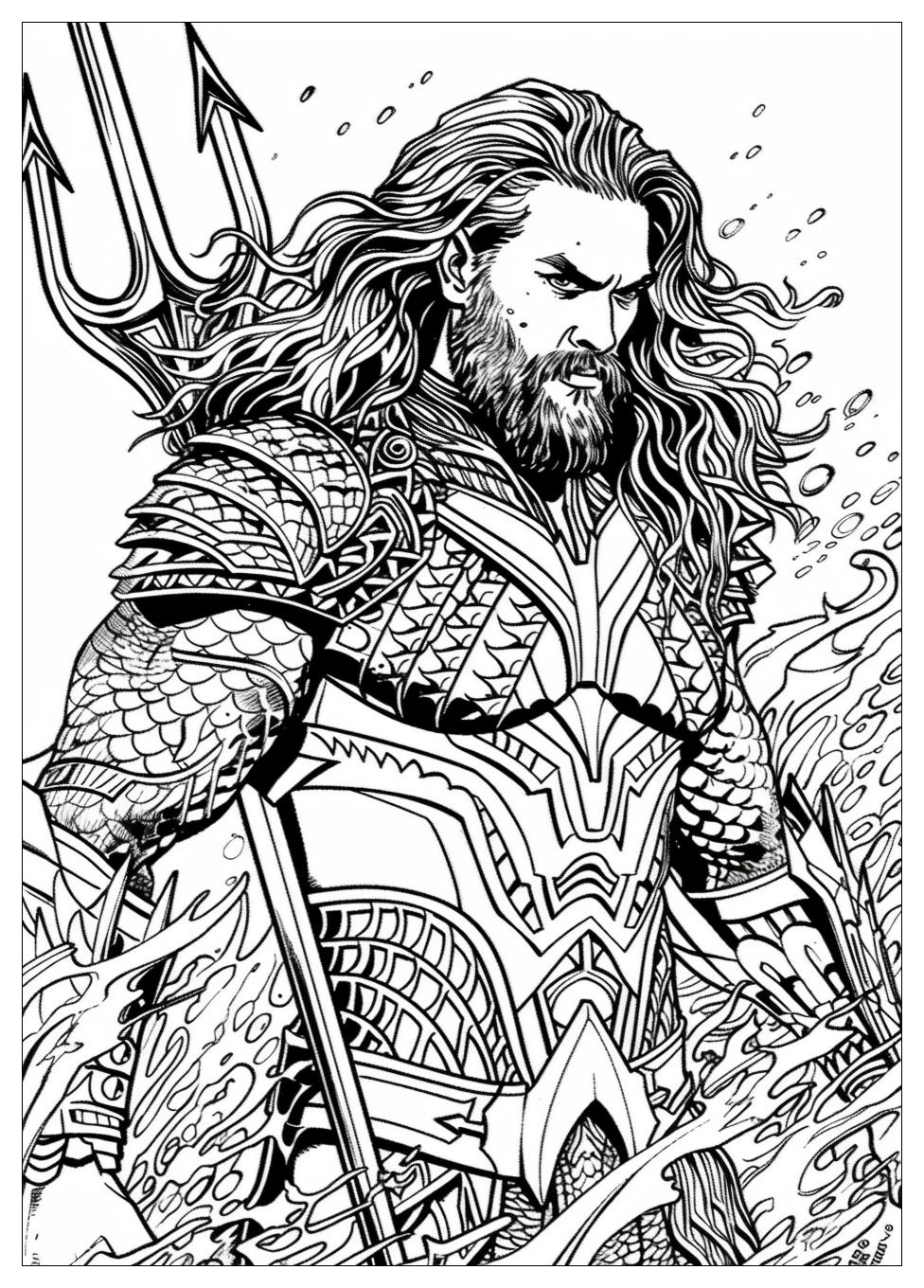 Aquaman Coloring Pages-3