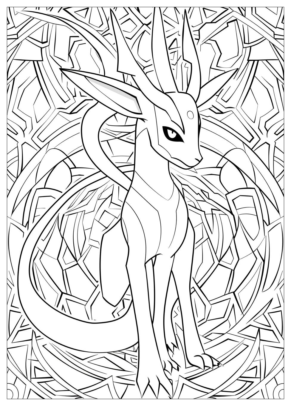 Arceus Coloring Pages-3