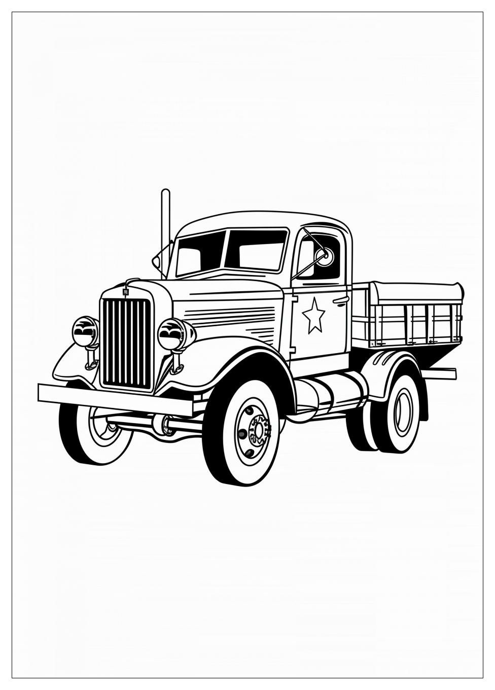 Army Truck Coloring Pages-1